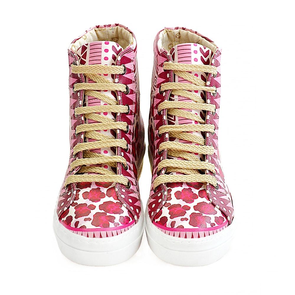 Pink Leopard Sneaker Boots WCV2028 (1405820731488)