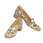 Pattern Flower Career Heel Shoes WDB107 (1421158350944)