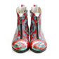 Colored Pattern Short Boots WFER115 (1405821583456)