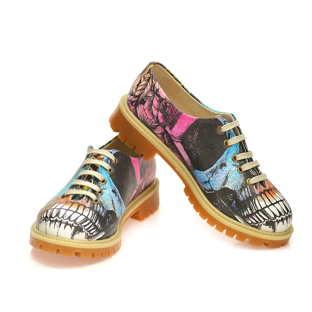Colored Skull Oxford Shoes WTMK6515 (1405823549536)