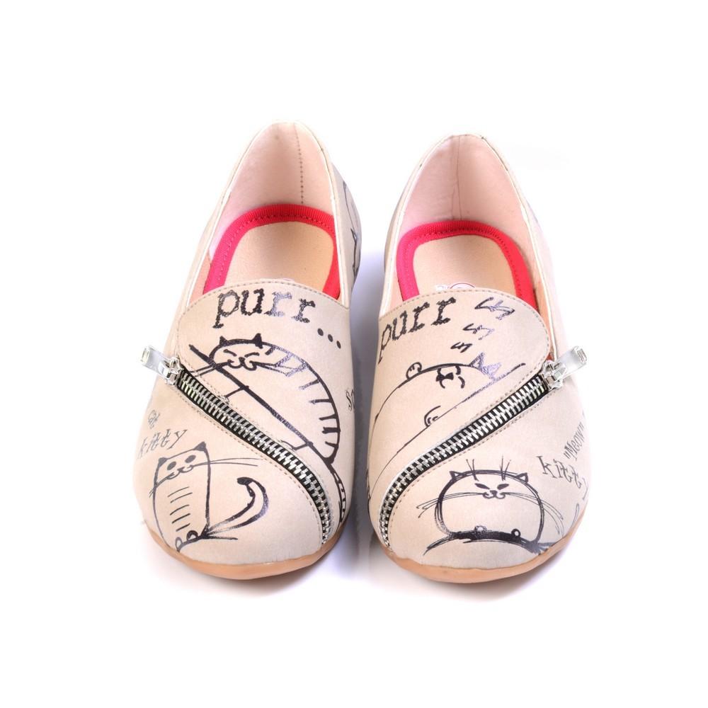 Sleepy Cat Ballerinas Shoes YAB305 (1421238272096)