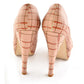 Pink Squares Heel Shoes PLT2009 (1421220282464)