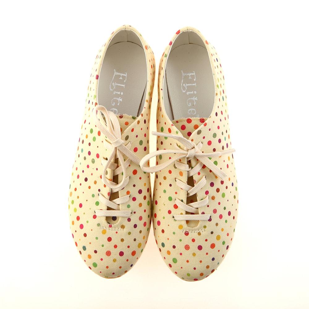 Colored Dots Ballerinas Shoes SLV034 (1405809918048)