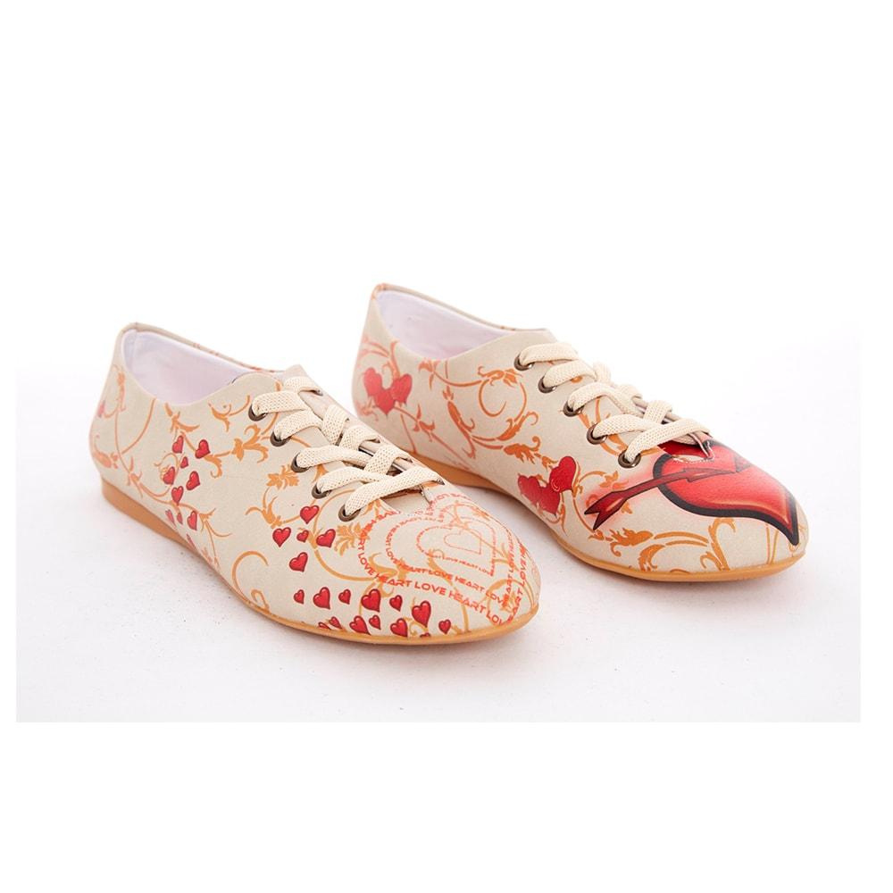 Red Heart Ballerinas Shoes SLV059 (506274742304)