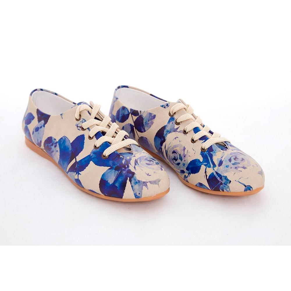 Blue Roses Ballerinas Shoes SLV063 (506274840608)