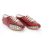 Red Pattern Ballerinas Shoes SLV075 (506275201056)
