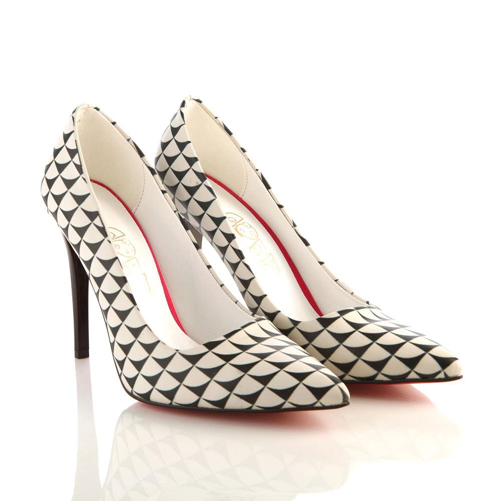 Pattern Heel Shoes STL4006 (506276511776)