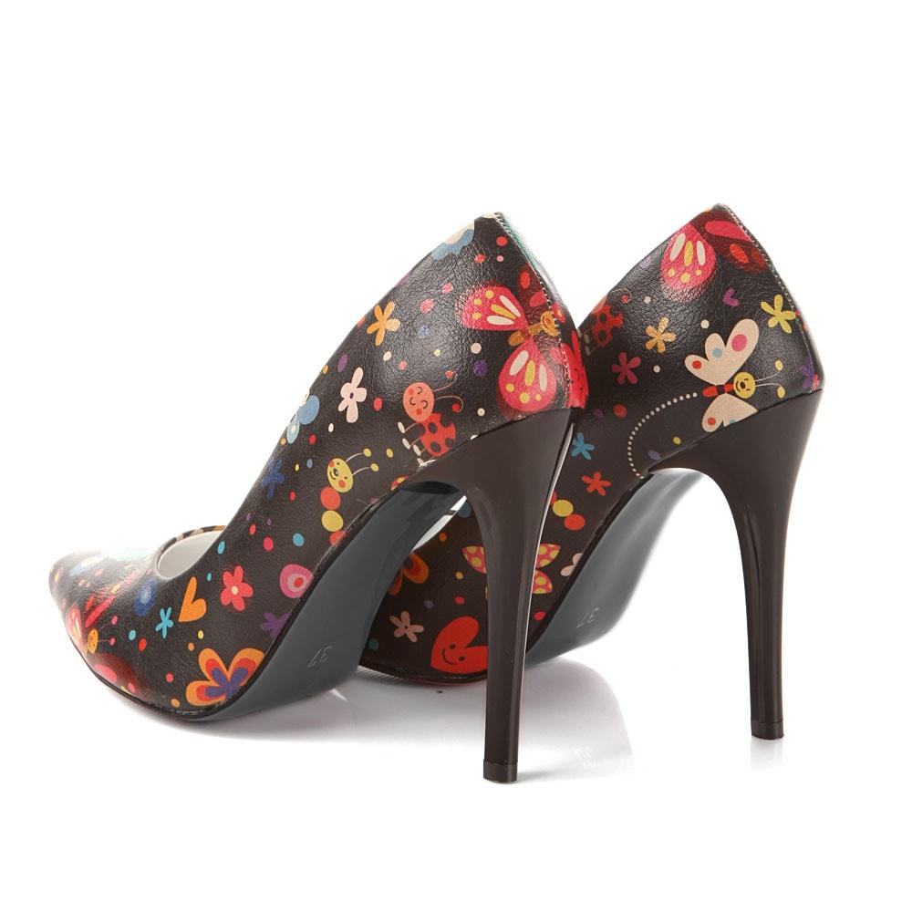 Flowers Heel Shoes STL4013 (506276773920)
